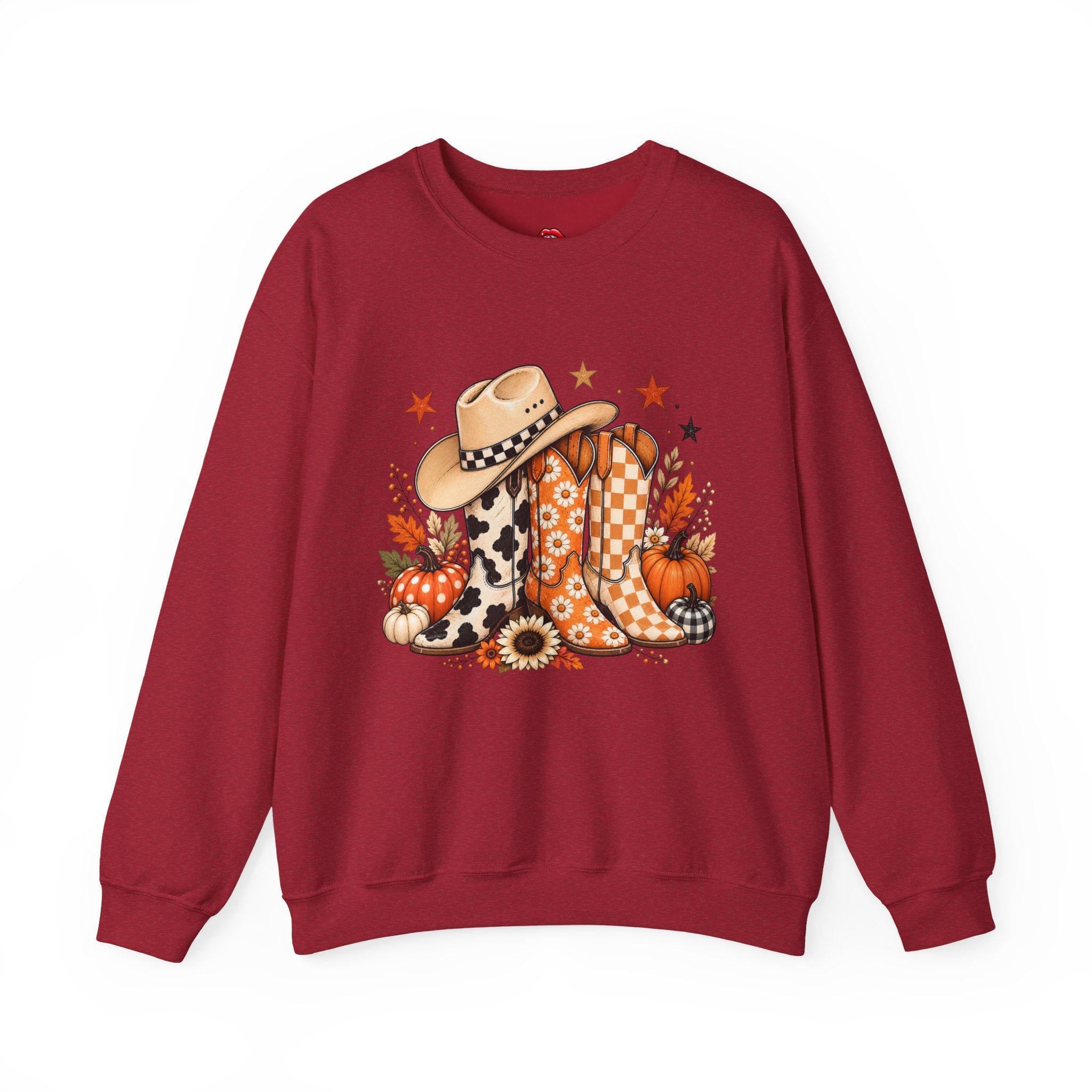 Cowboy Boots & Hat Fall Sweatshirt