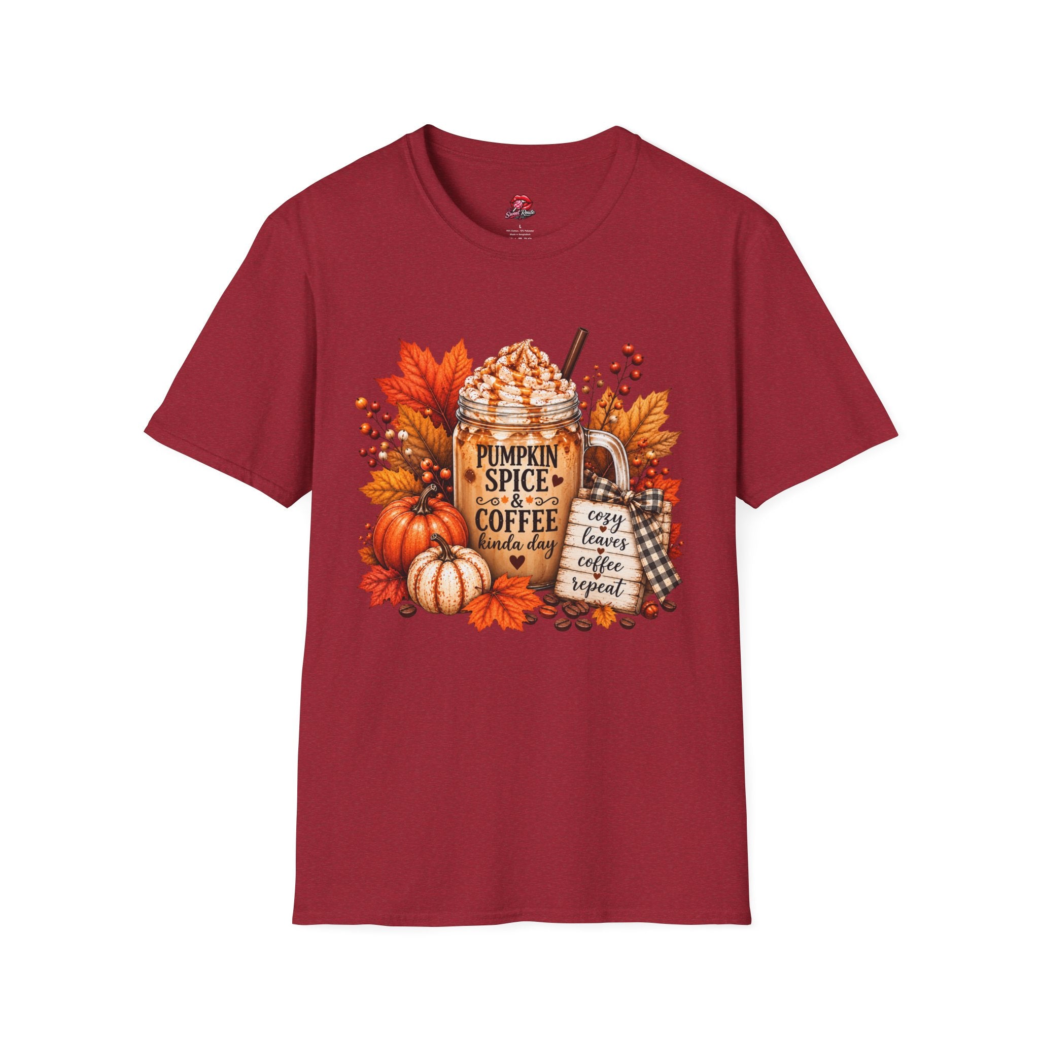 Autumn Leaves & Cozy Mug Tee