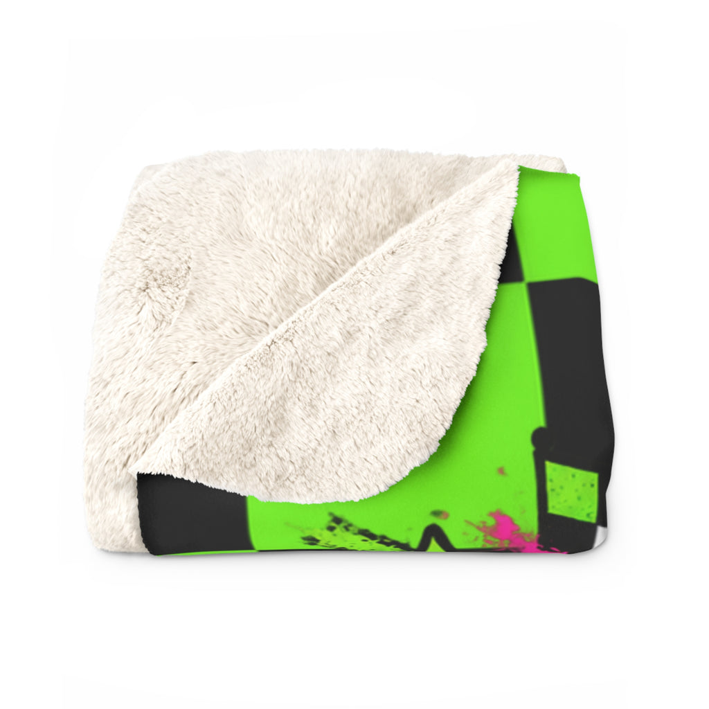 Crane County Coyotes Sherpa Blanket