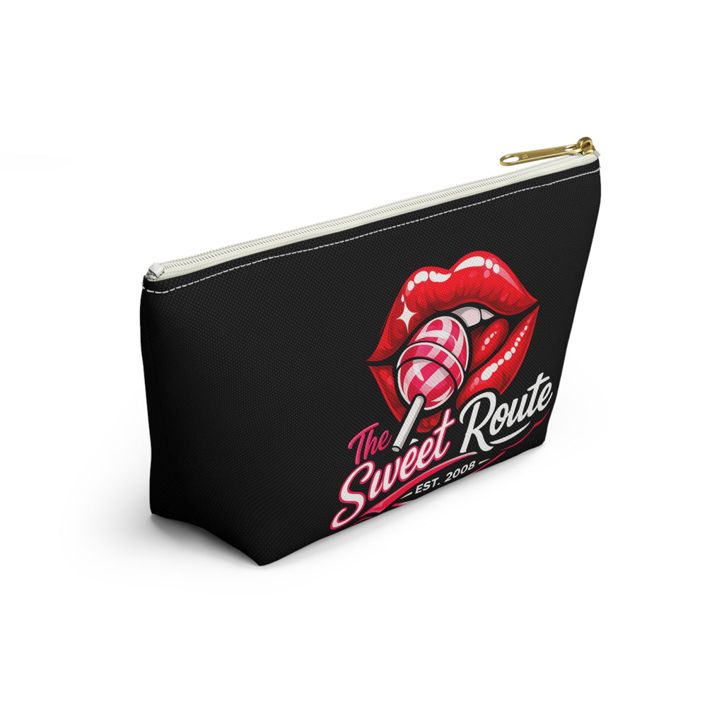 Sweet Route Logo Black Accessory Pouch