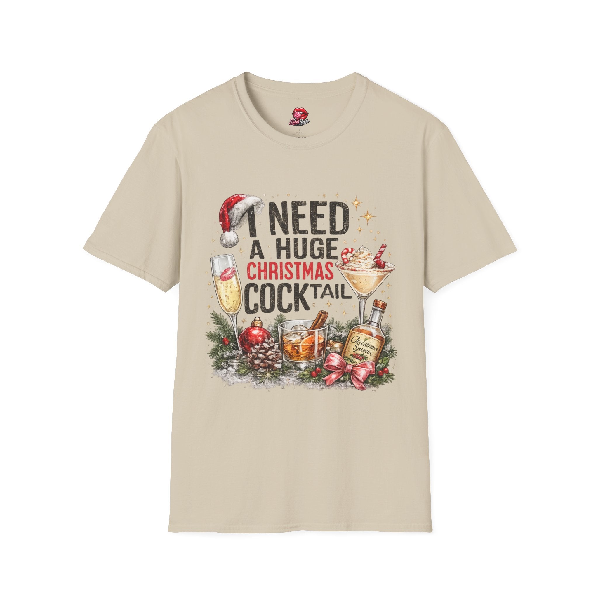 I Need a Huge Christmas Cocktail T-Shirt