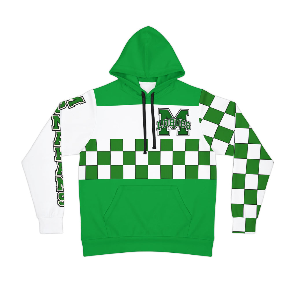 Green Checkered Athletic Hoodie