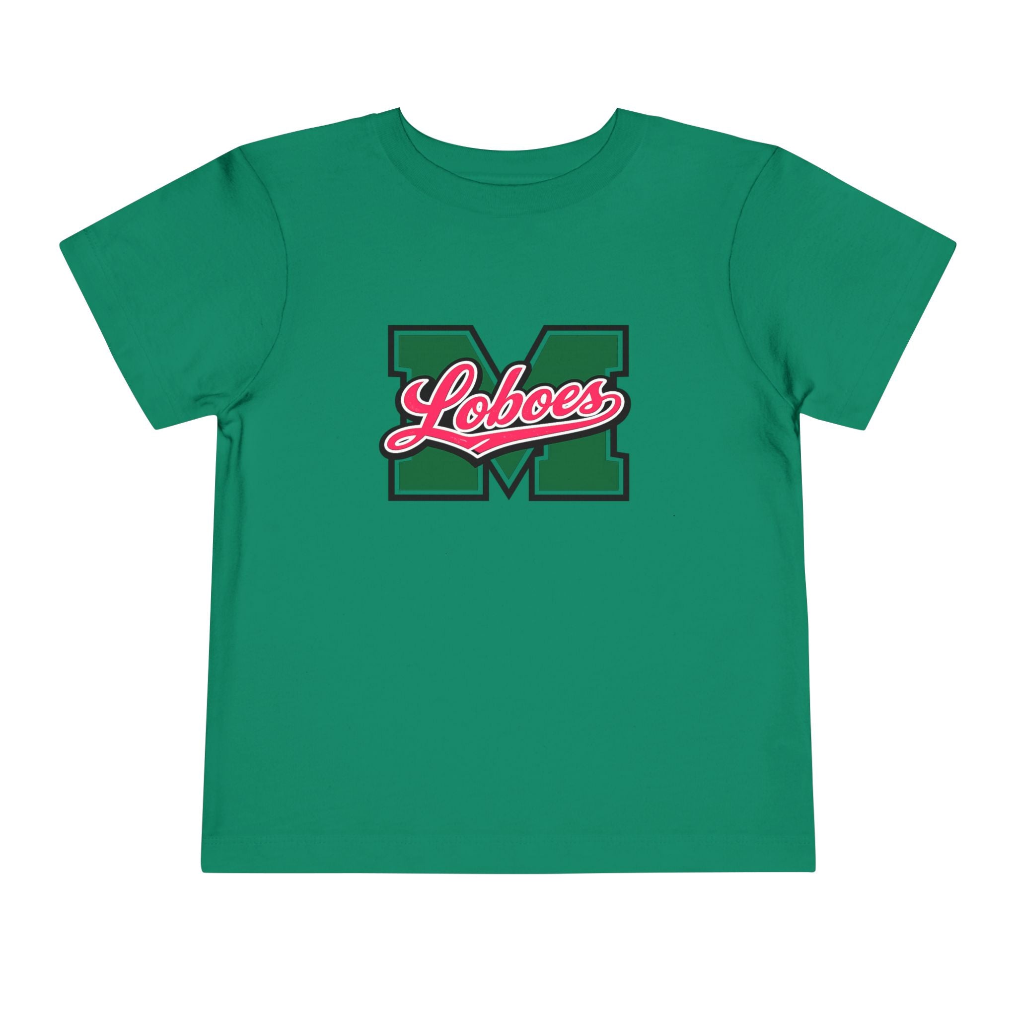 Toddler Tee Green 'M' Loboes School Spirit Shirt