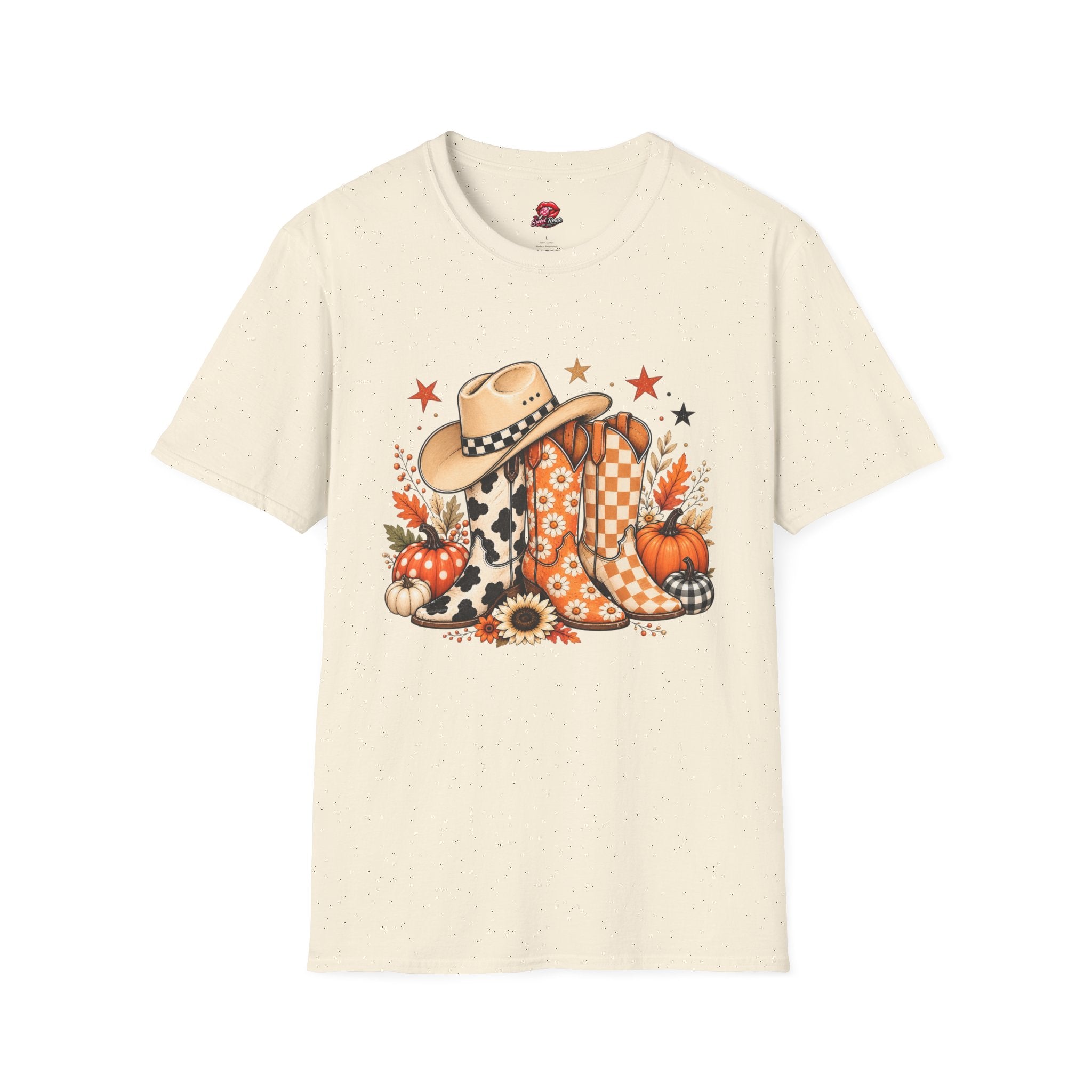 Cowgirl Boots & Cowboy Fall Hat T‑Shirt