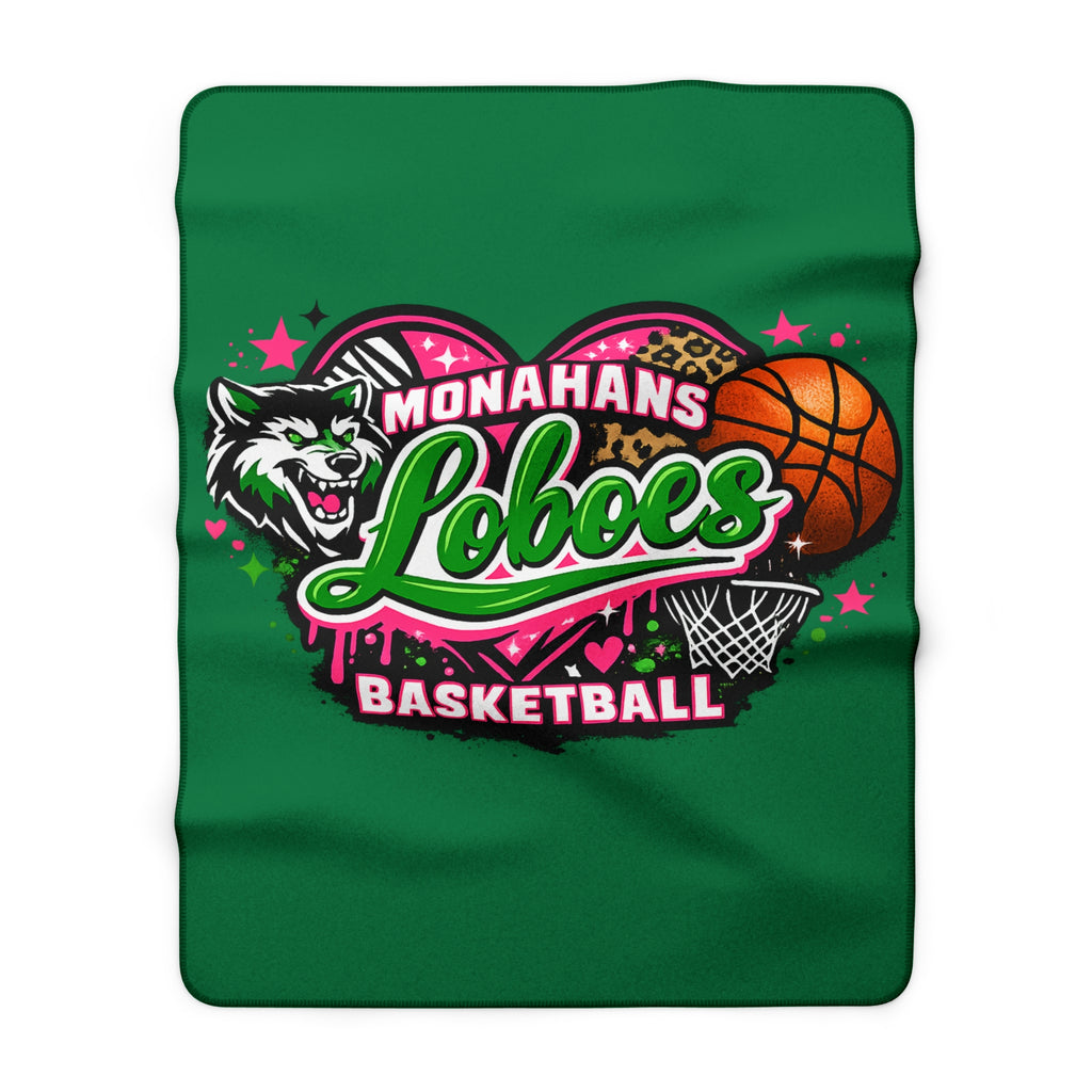 Loboes Basketball Sherpa Blanket