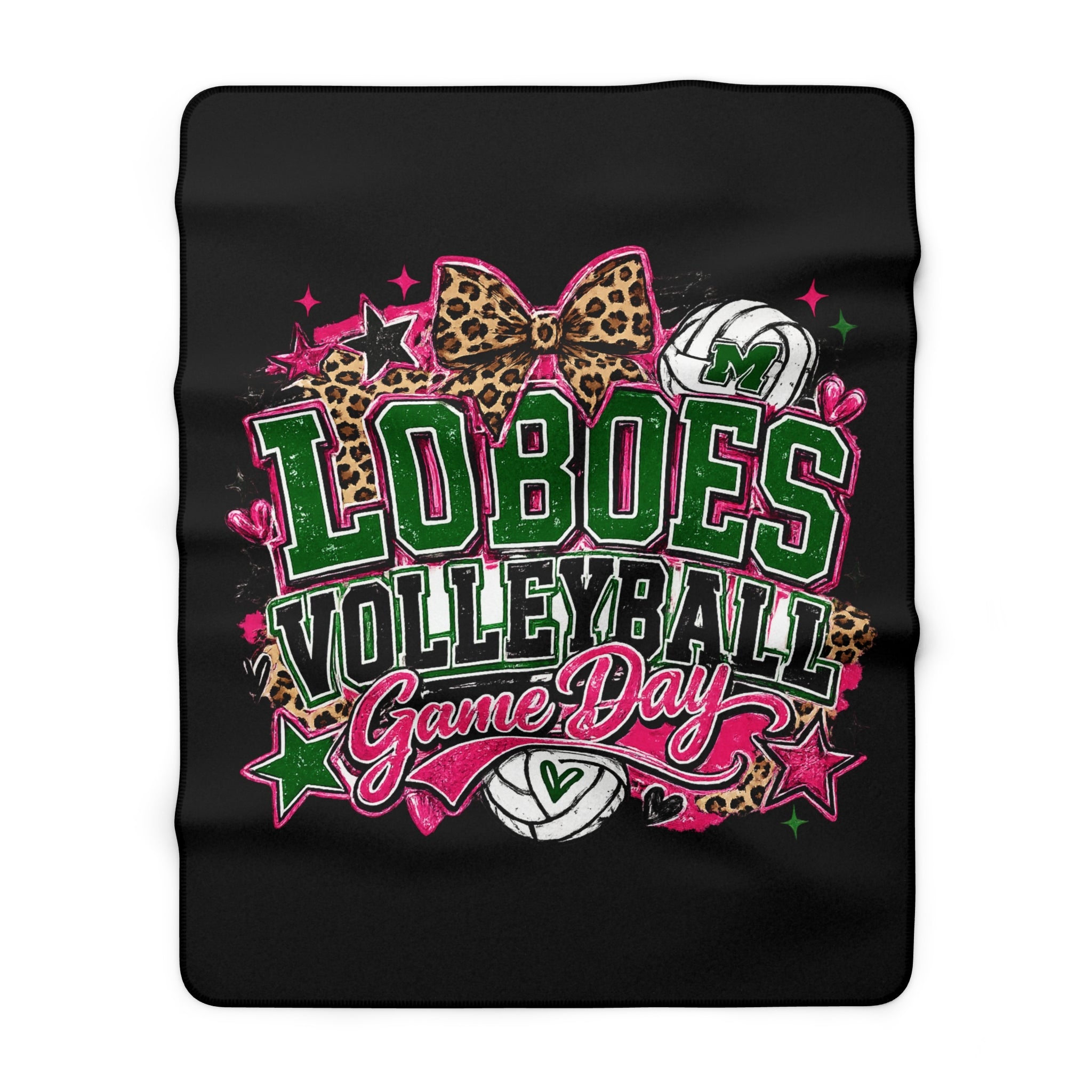 Loboes Volleyball Sherpa Blanket