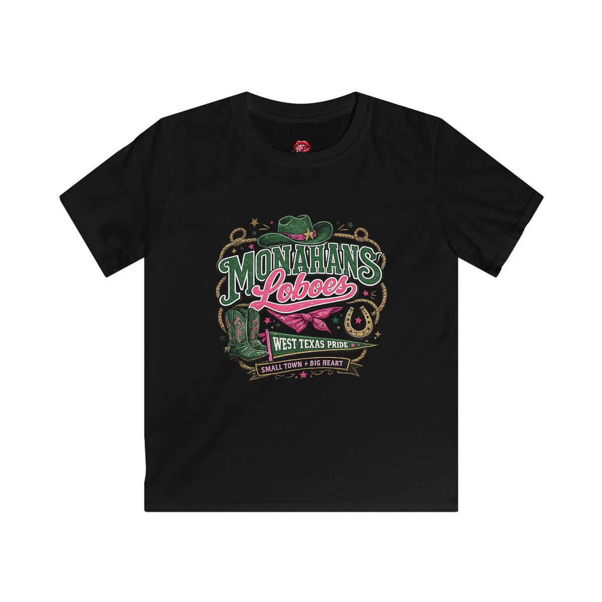 Loboes West Texas Kids Western Tee