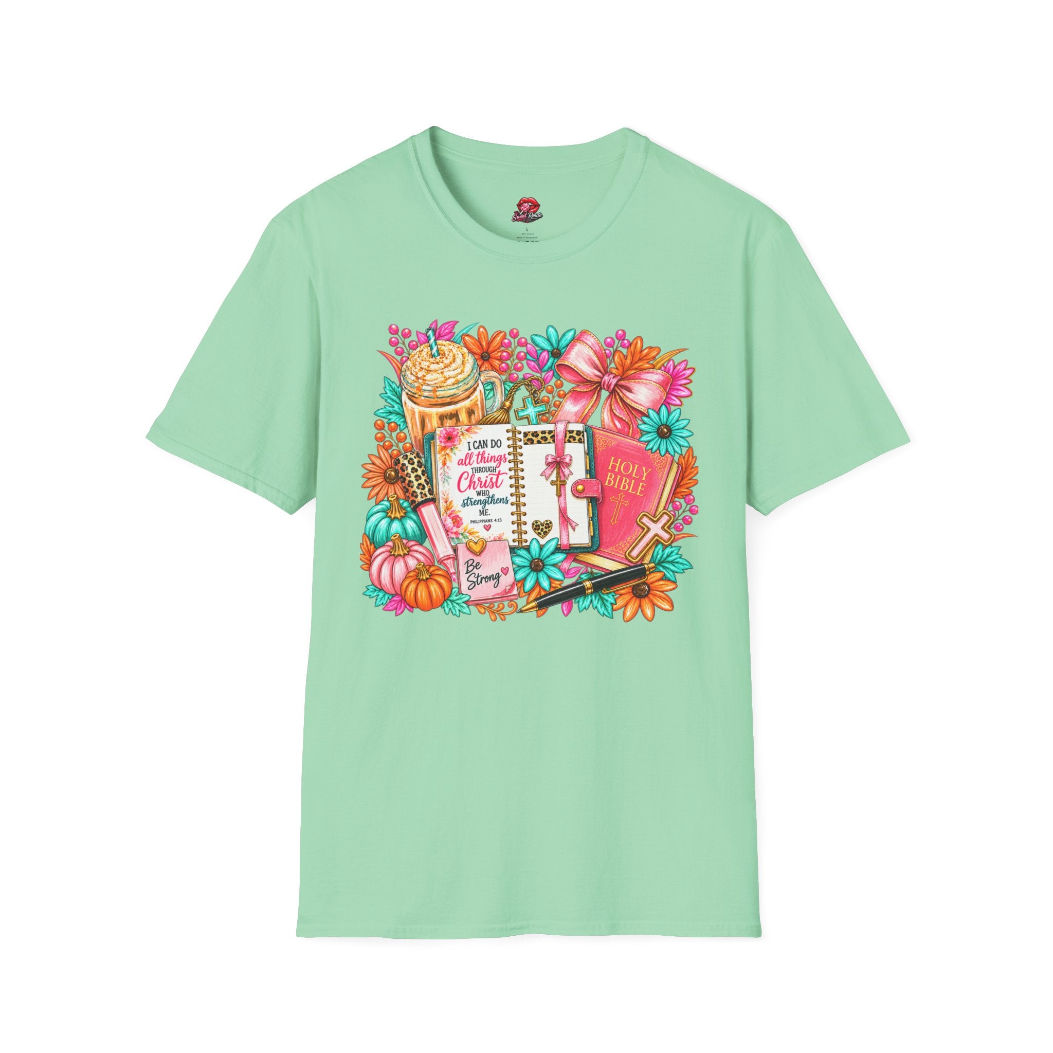 Floral Bible & Devotional Design Tee