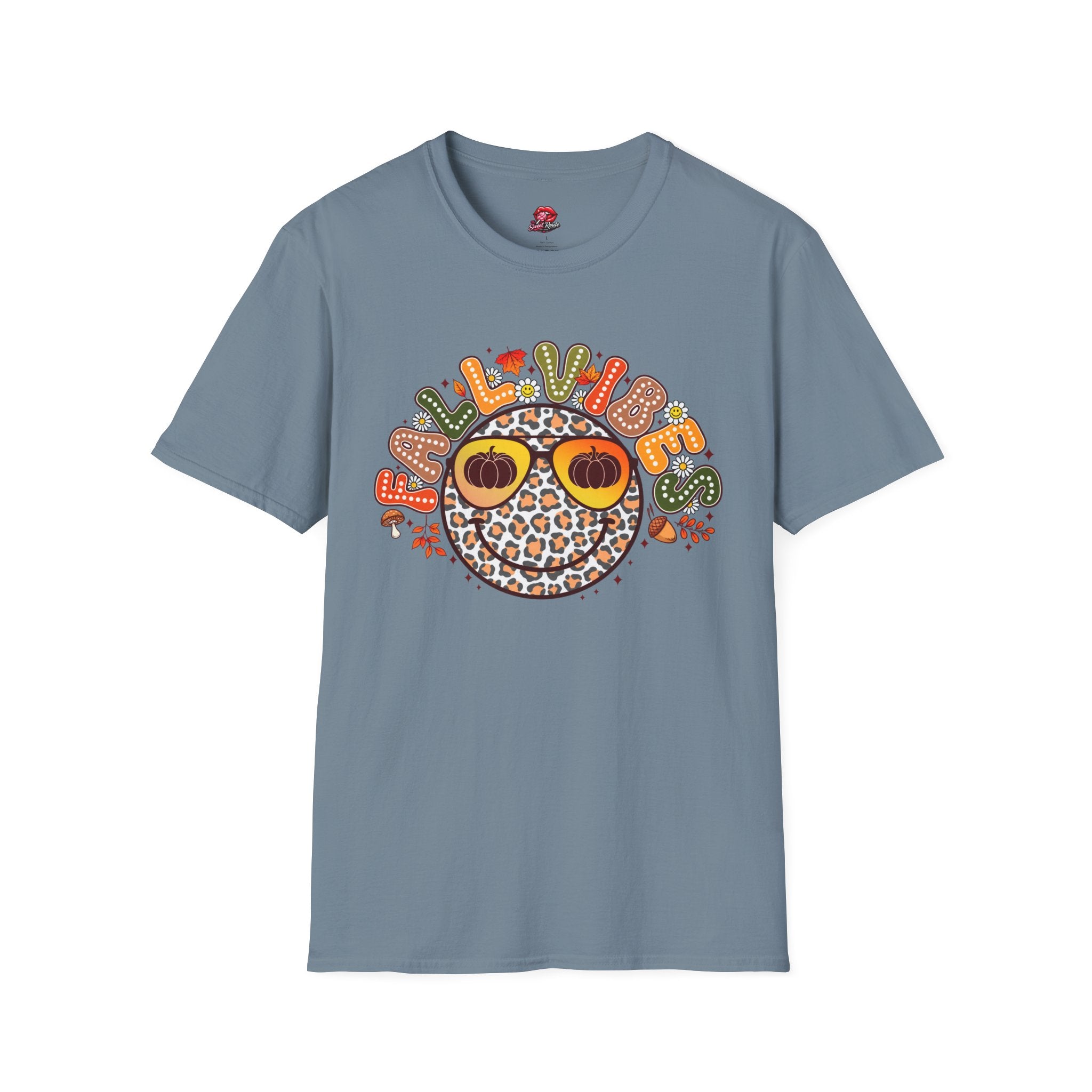 Fall Vibes Leopard Pumpkin T-Shirt