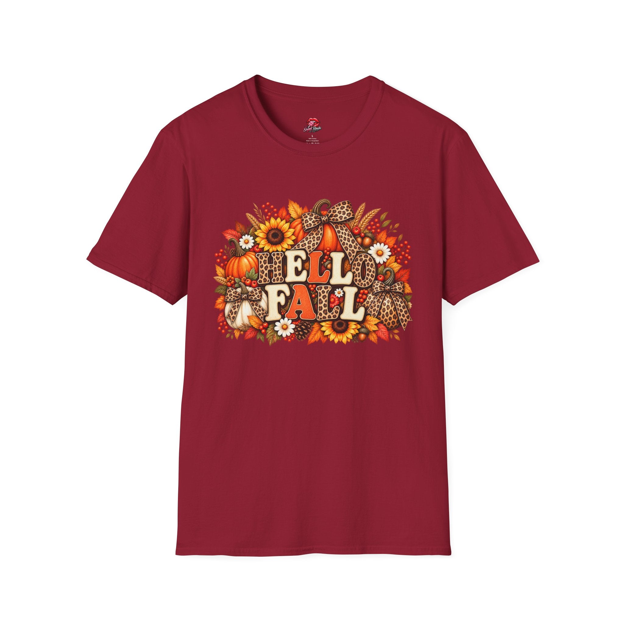 Hello Fall Leopard Bow Tee