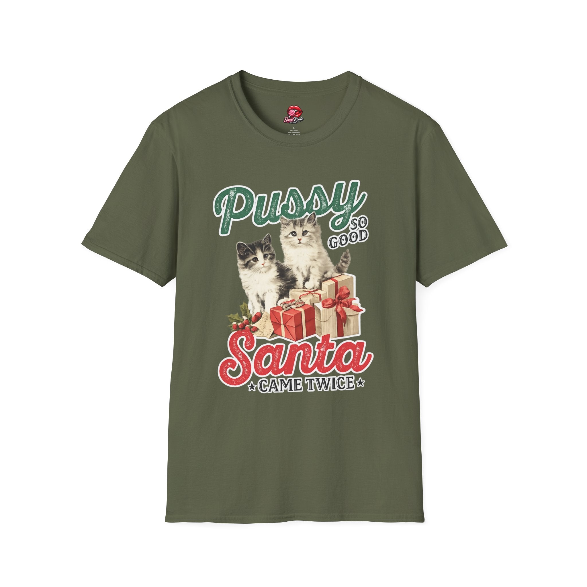Pussy So Good kittens Santa T-Shirt