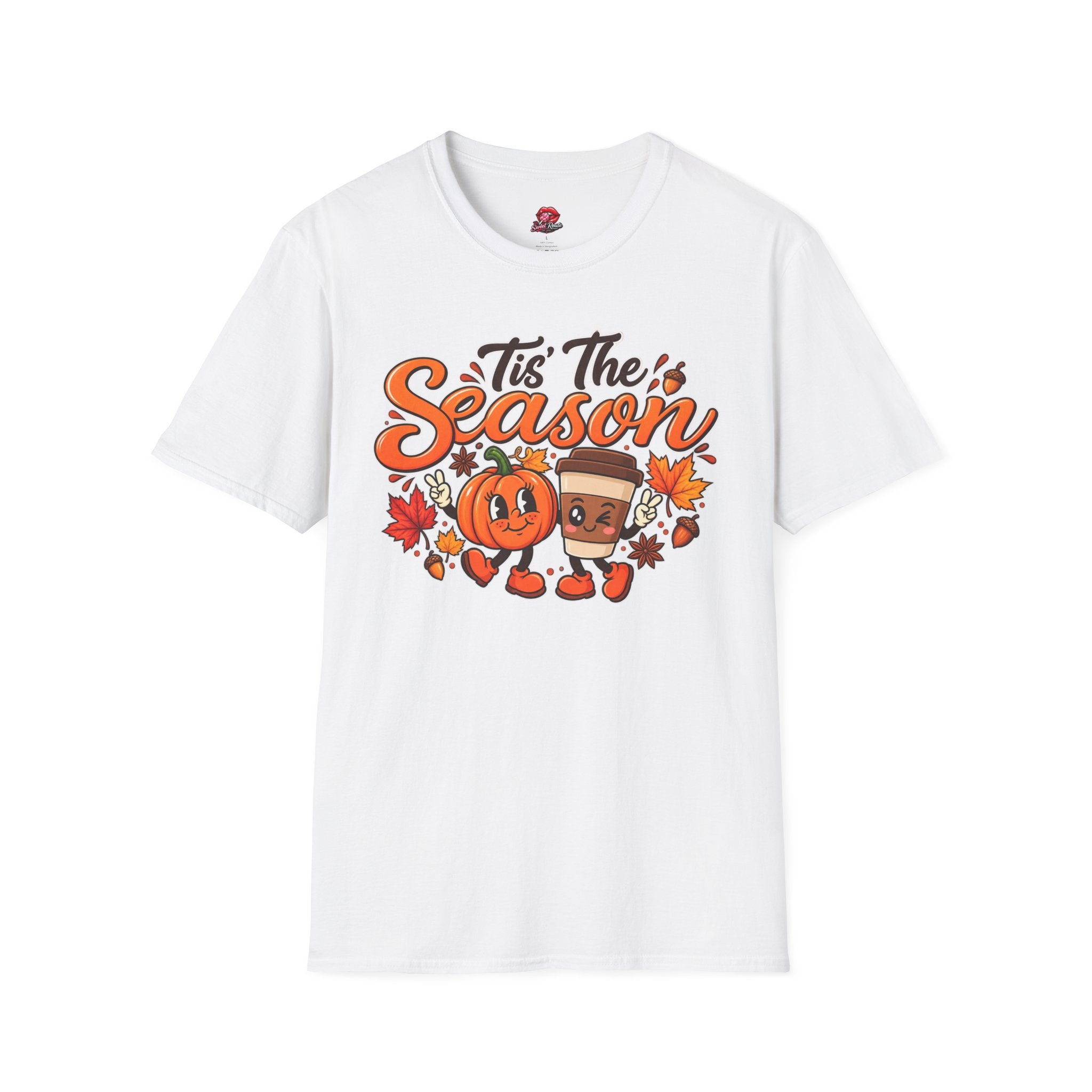 Tis The Season Pumpkin & Coffee Fall Graphic Tee
