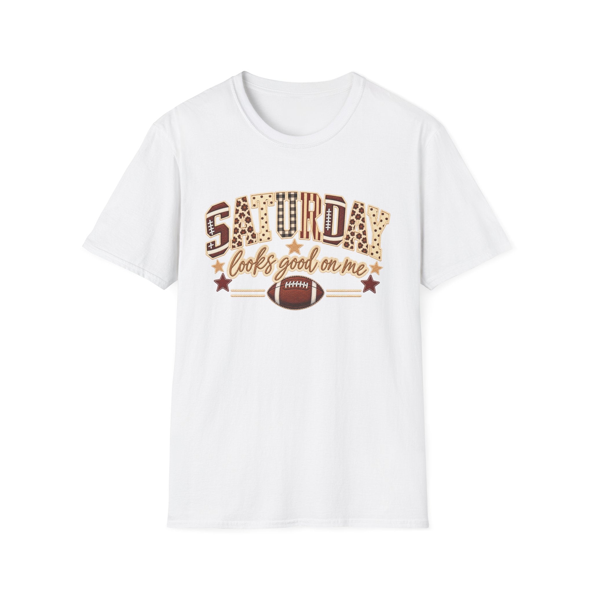 Saturday Looks Good On Me Football T-Shirt