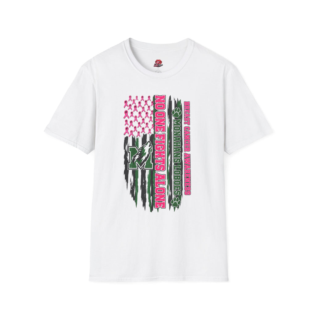 Pink & Green Distressed Flag Design Tee