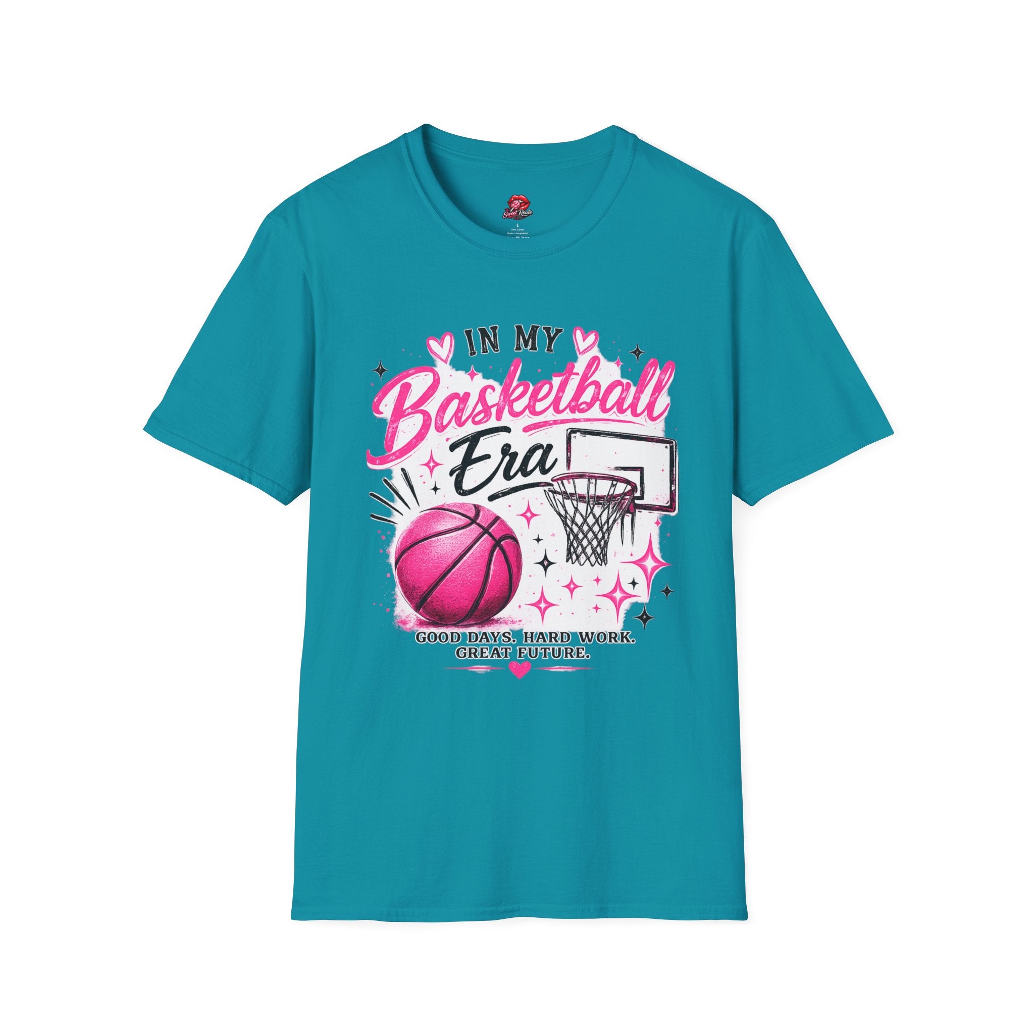 In My Basketball Era Pink Hoop Graphic