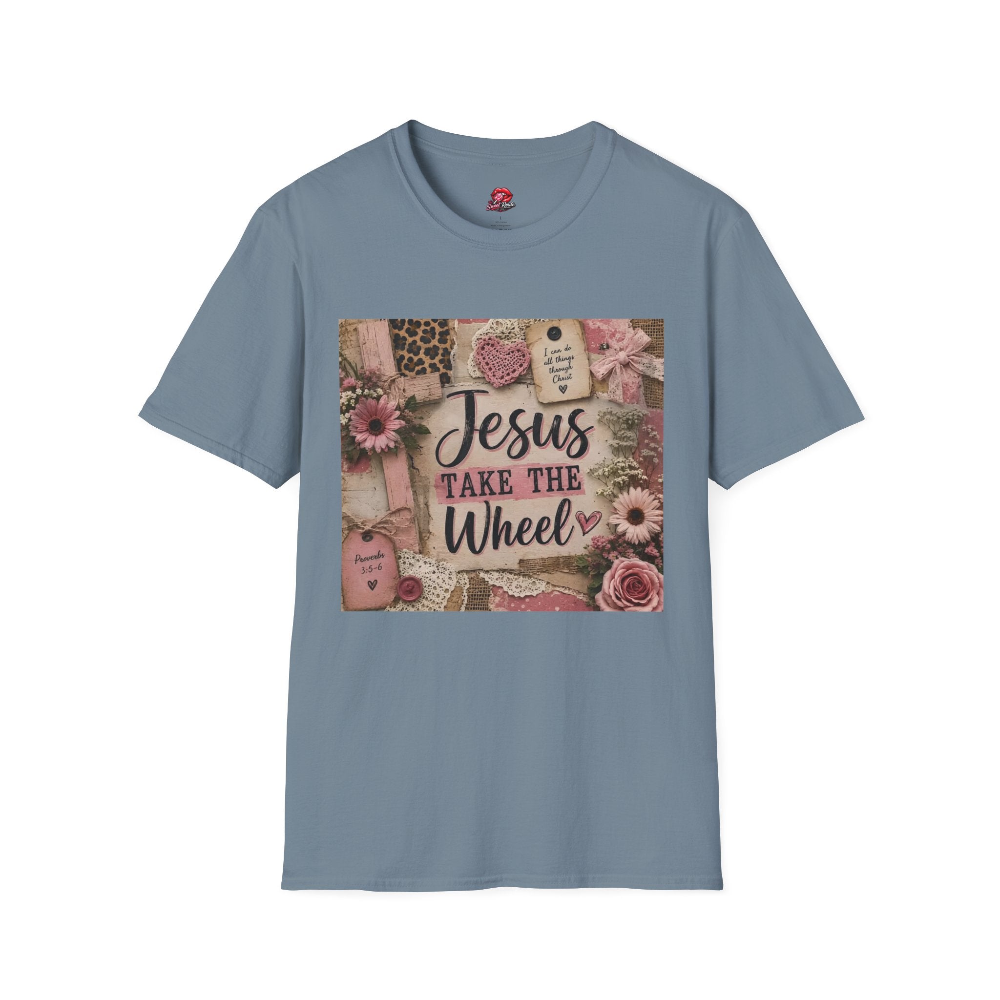 Jesus Take the Wheel Floral Vintage Graphic Tee