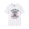 Excuse Me Cowboy Boots Heart Design T-Shirt