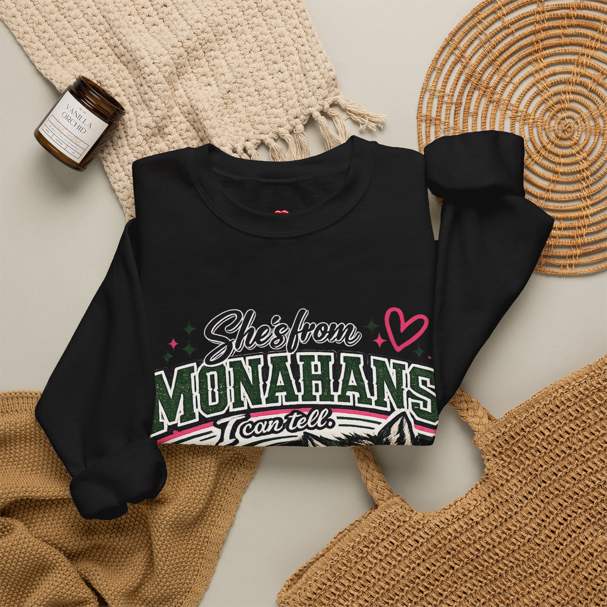 Monahans Lobo Land Vintage Worn Crewneck Sweatshirt