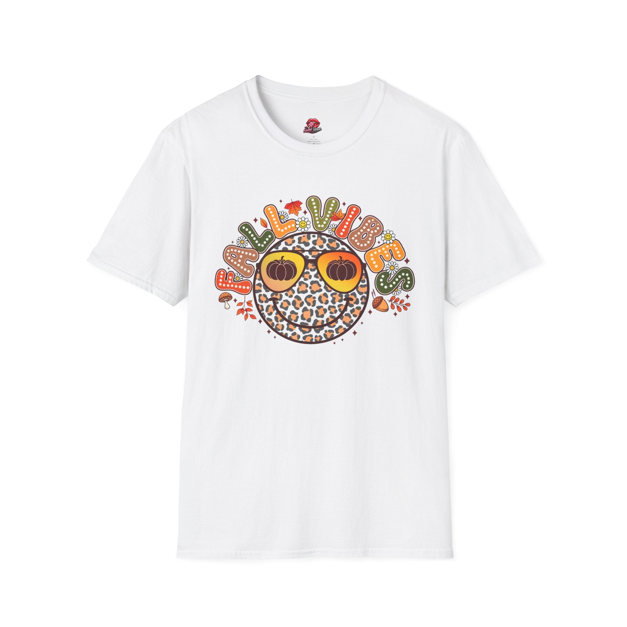 Fall Vibes Leopard Pumpkin T-Shirt
