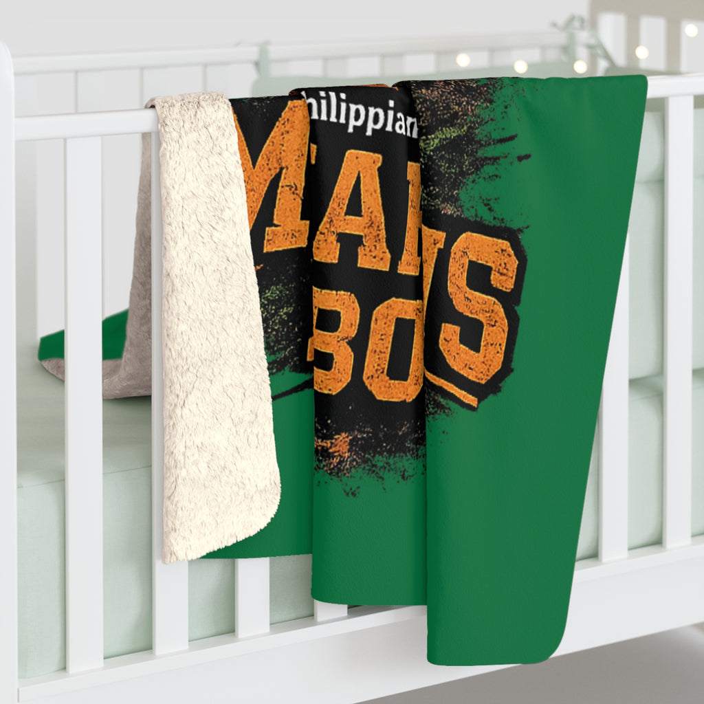 Monahans Loboes Basketball Sherpa Blanket