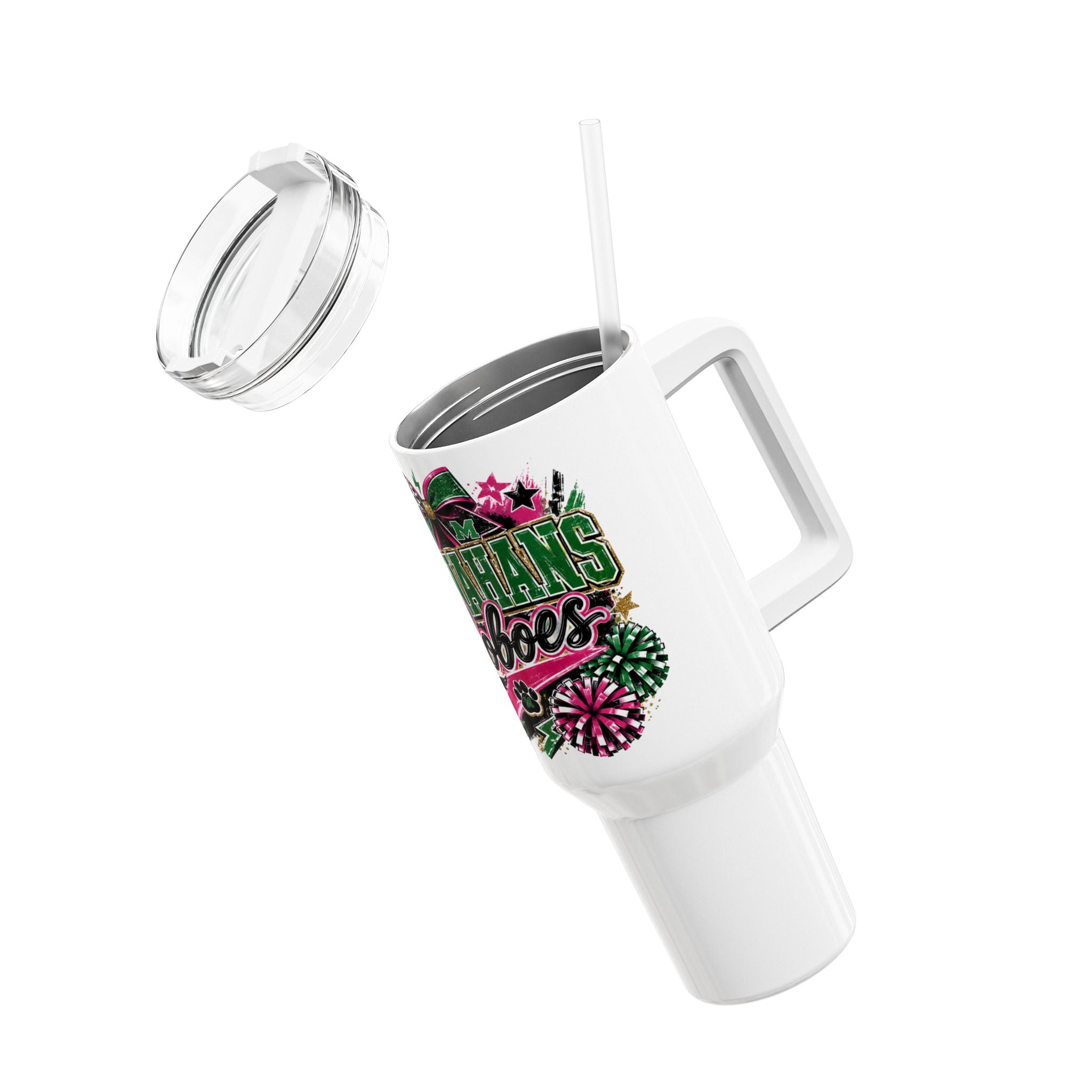 40oz Custom Monahans Loboes Cheer Tumbler