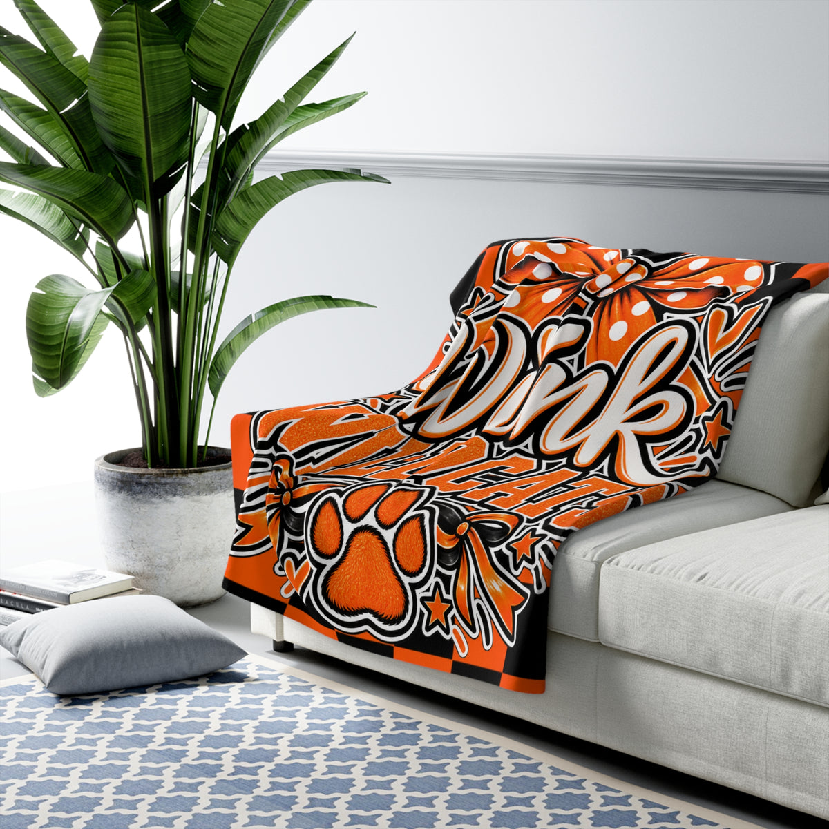 Wink Wildcats Sherpa Blanket