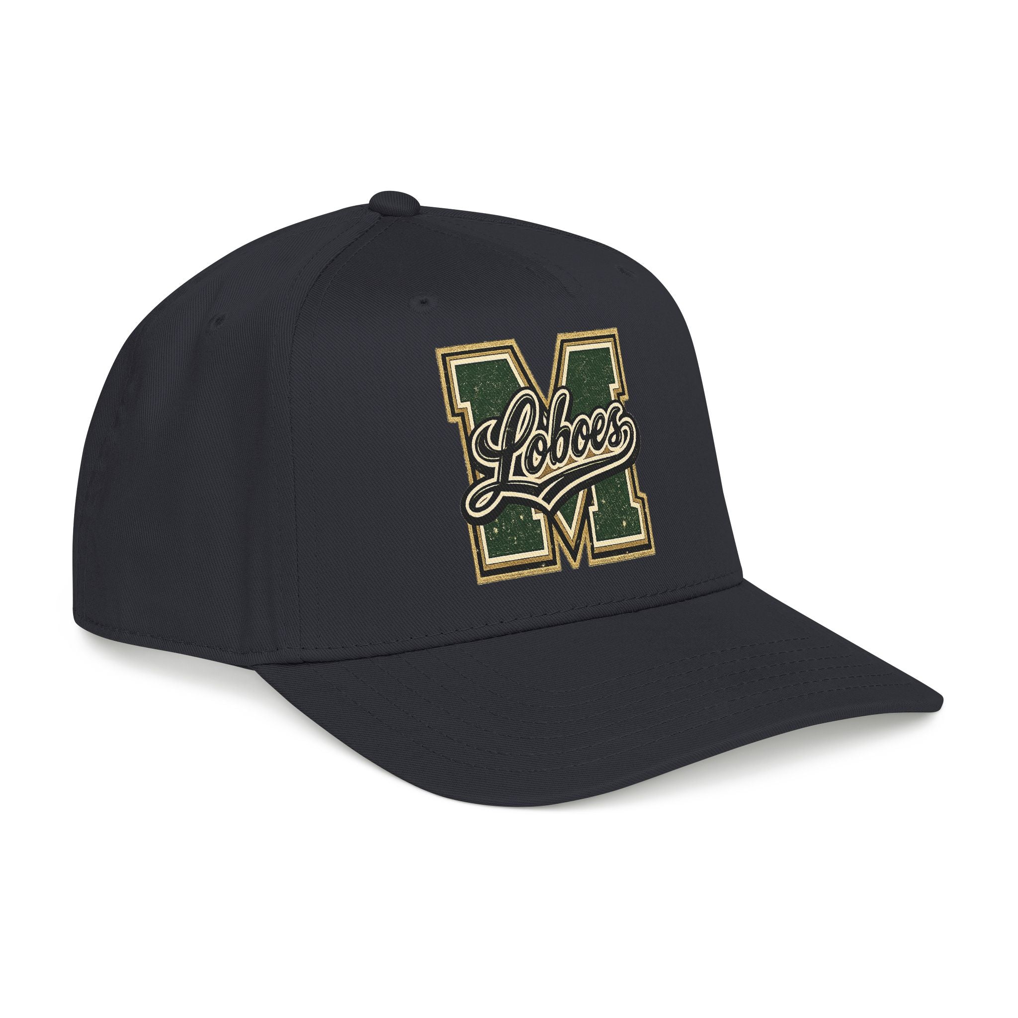 Loboes Vintage Letter M Mid-Profile Baseball Cap
