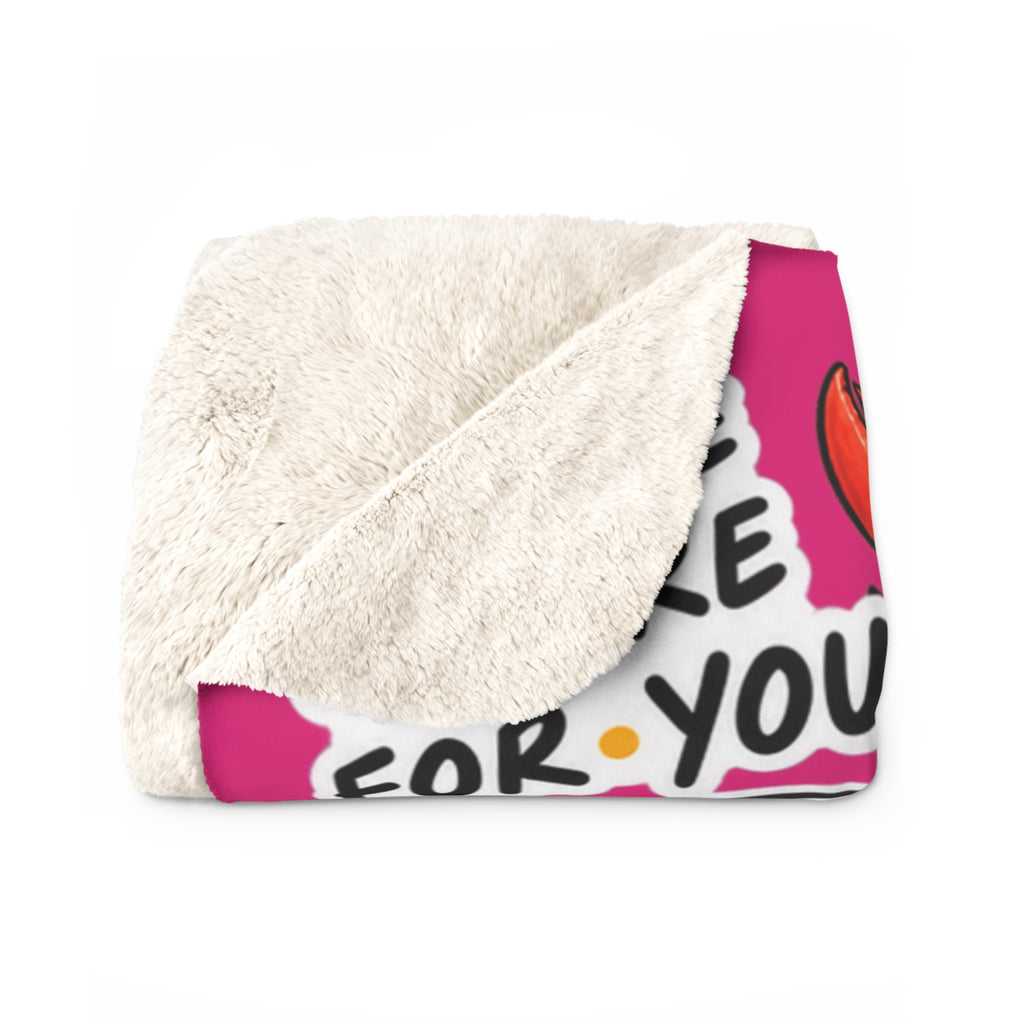Central Perk Collage Sherpa Blanket