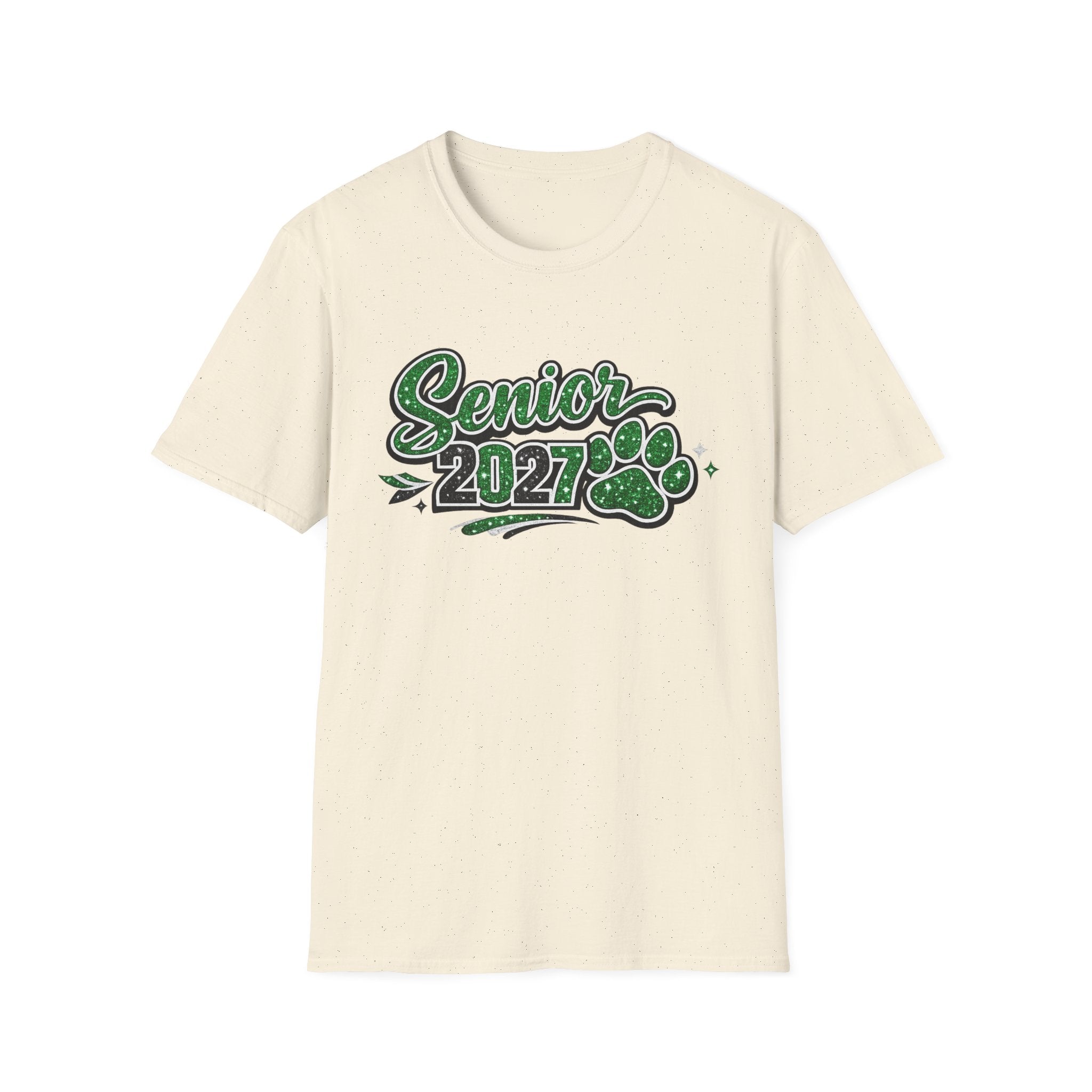 Senior 2027 Paw Print T-Shirt