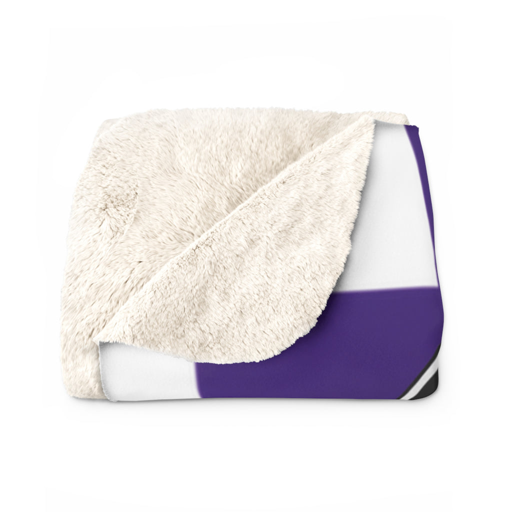 Golden Cranes Sherpa Fleece Blanket