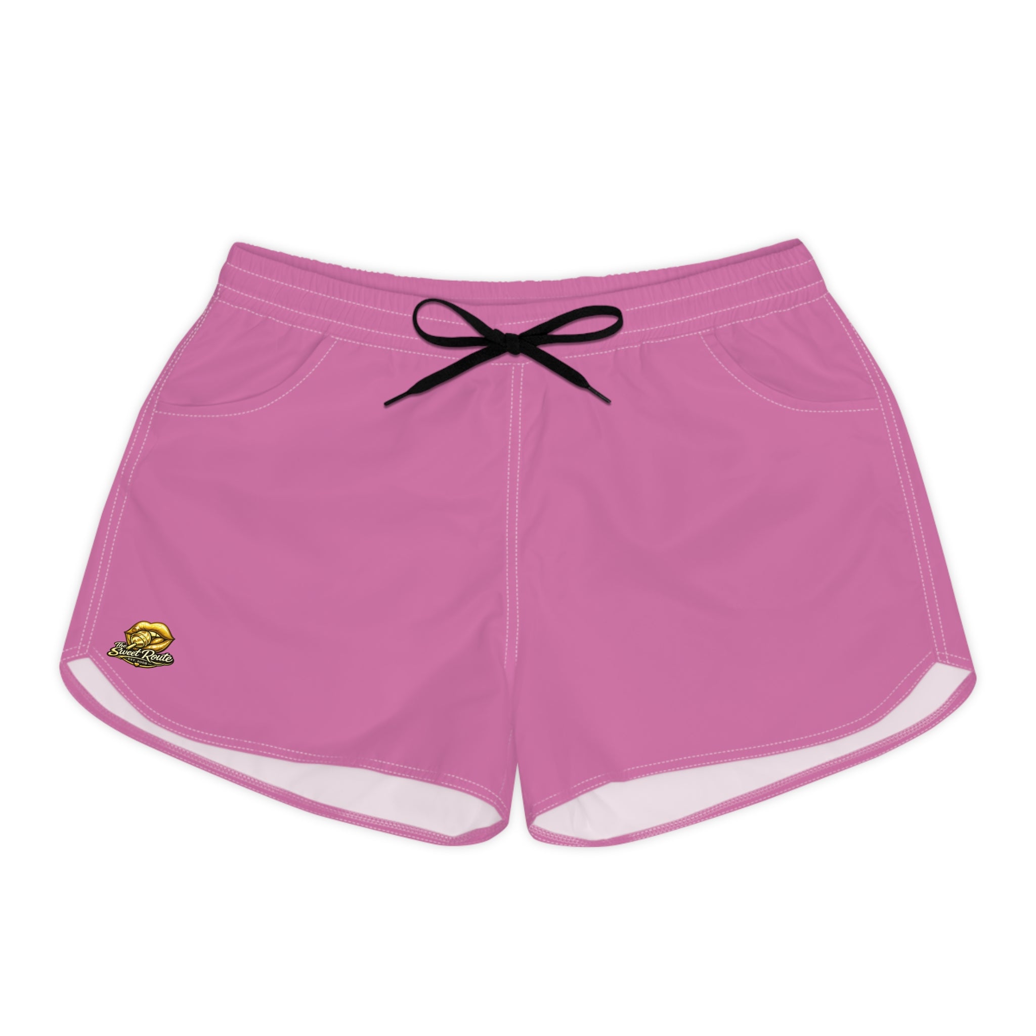 Sweet Route Pink Casual Women's Shorts