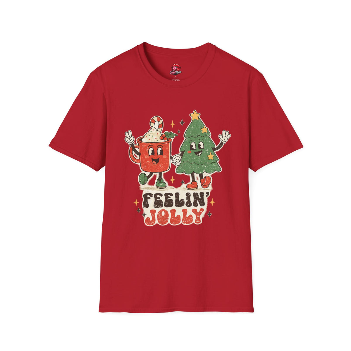 Feelin' Jolly mug and Christmas tree T-Shirt
