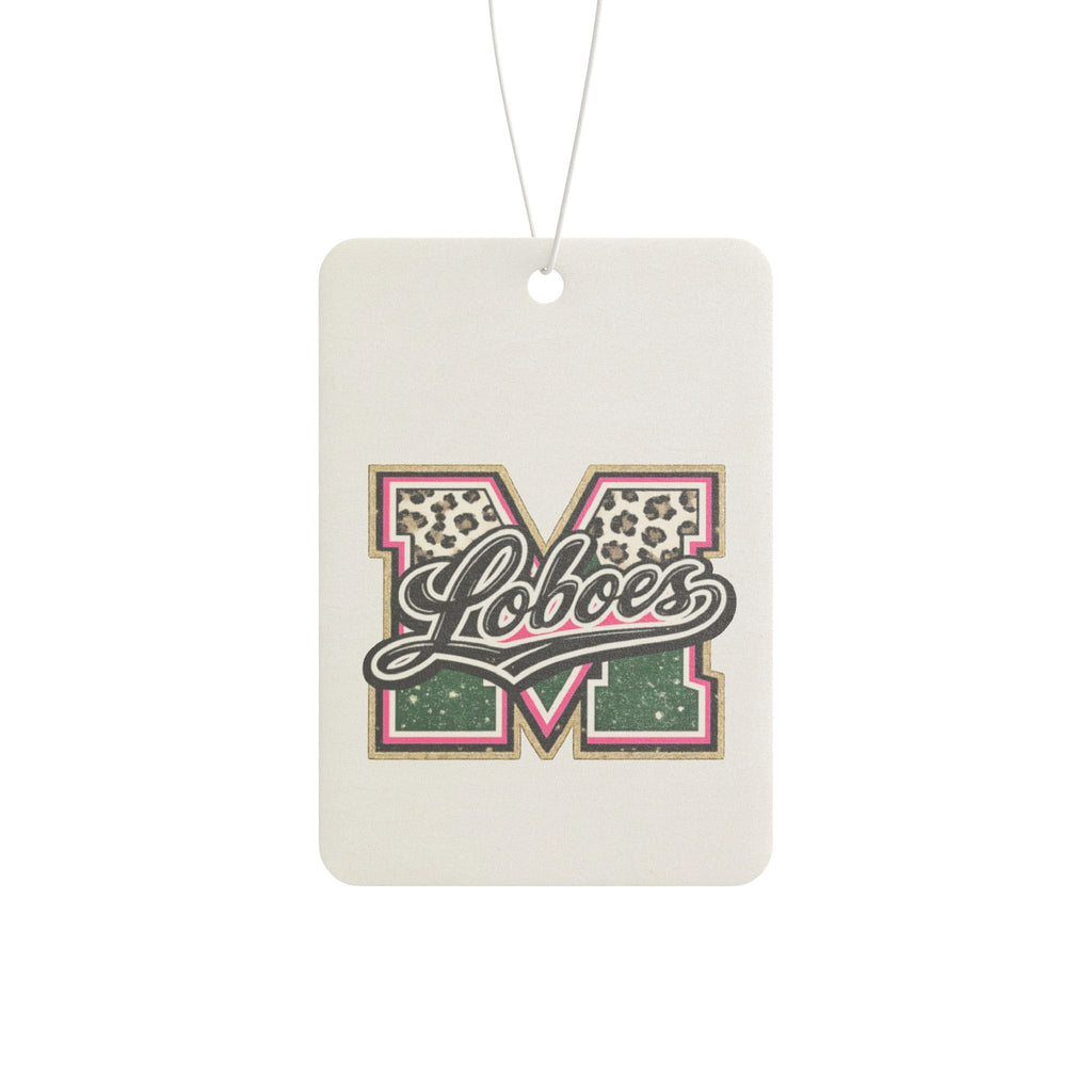 Loboes 'M' Leopard Car Air Freshener
