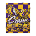 Golden Cranes Sherpa Fleece Blanket