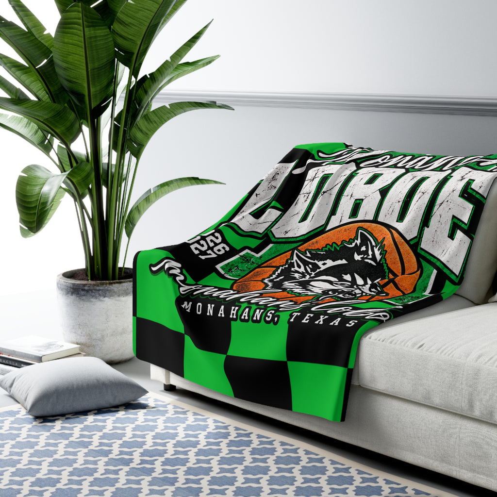 Monahans Loboes Sherpa Fleece Blanket