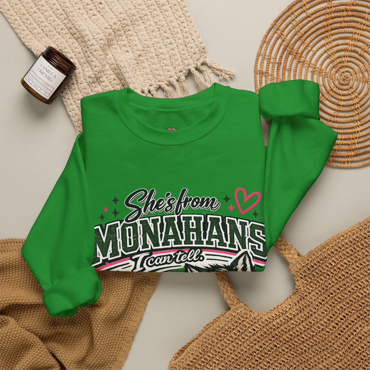 Monahans Lobo Land Vintage Worn Crewneck Sweatshirt