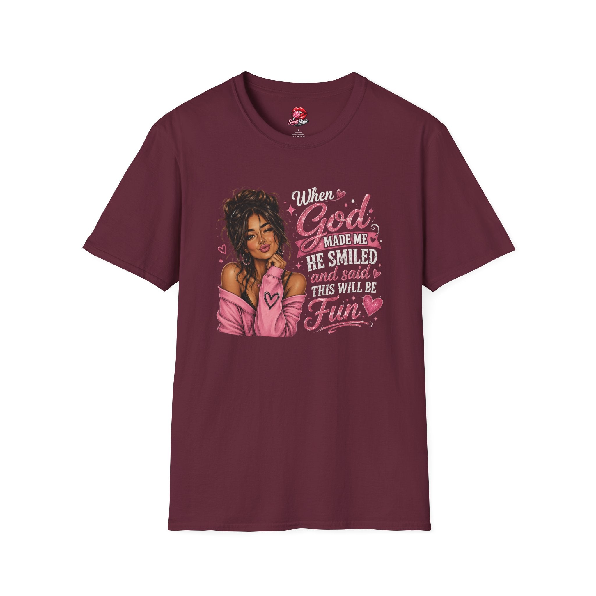 When God Made Me He Smiled T-Shirt