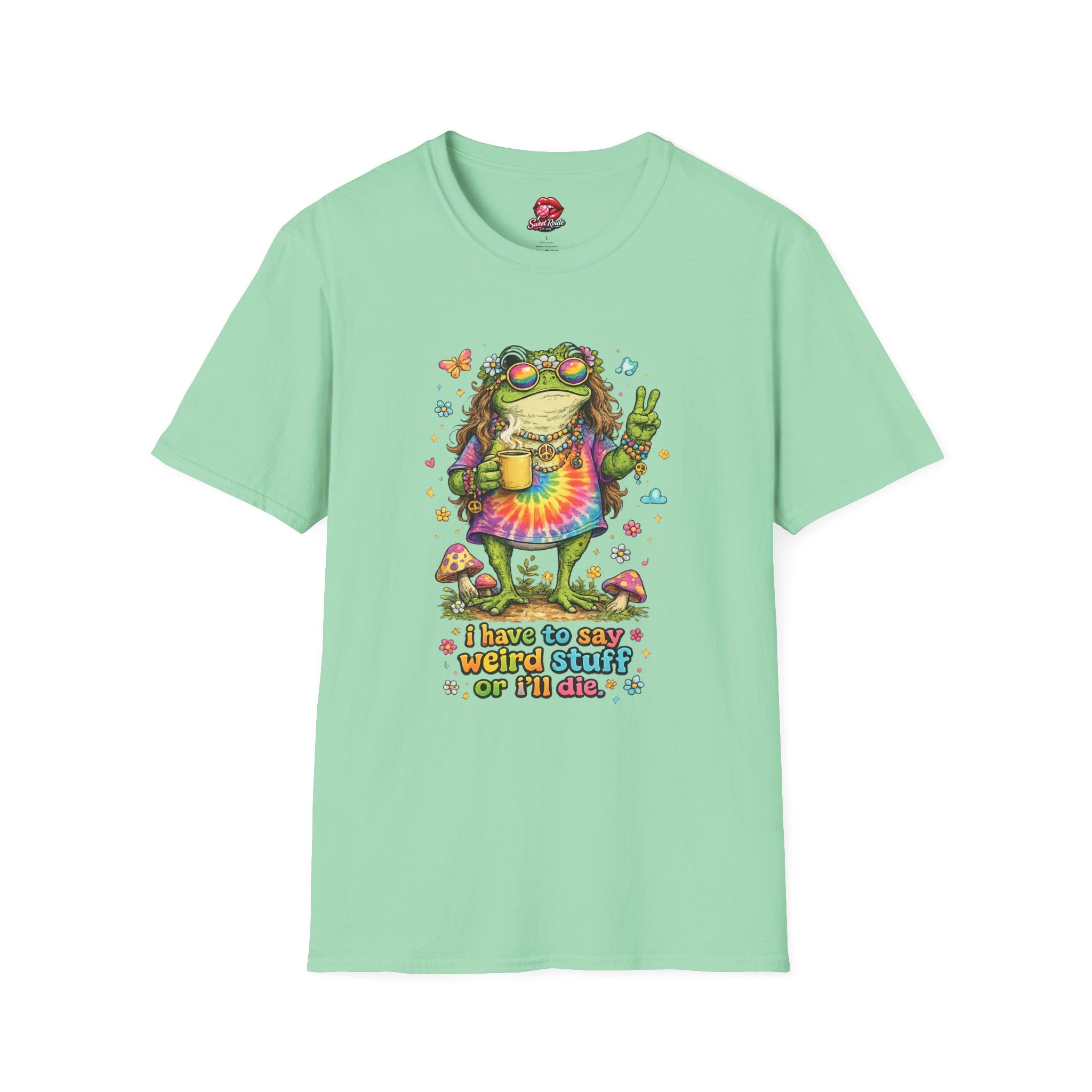 Hippie Frog Peace Sign T-Shirt