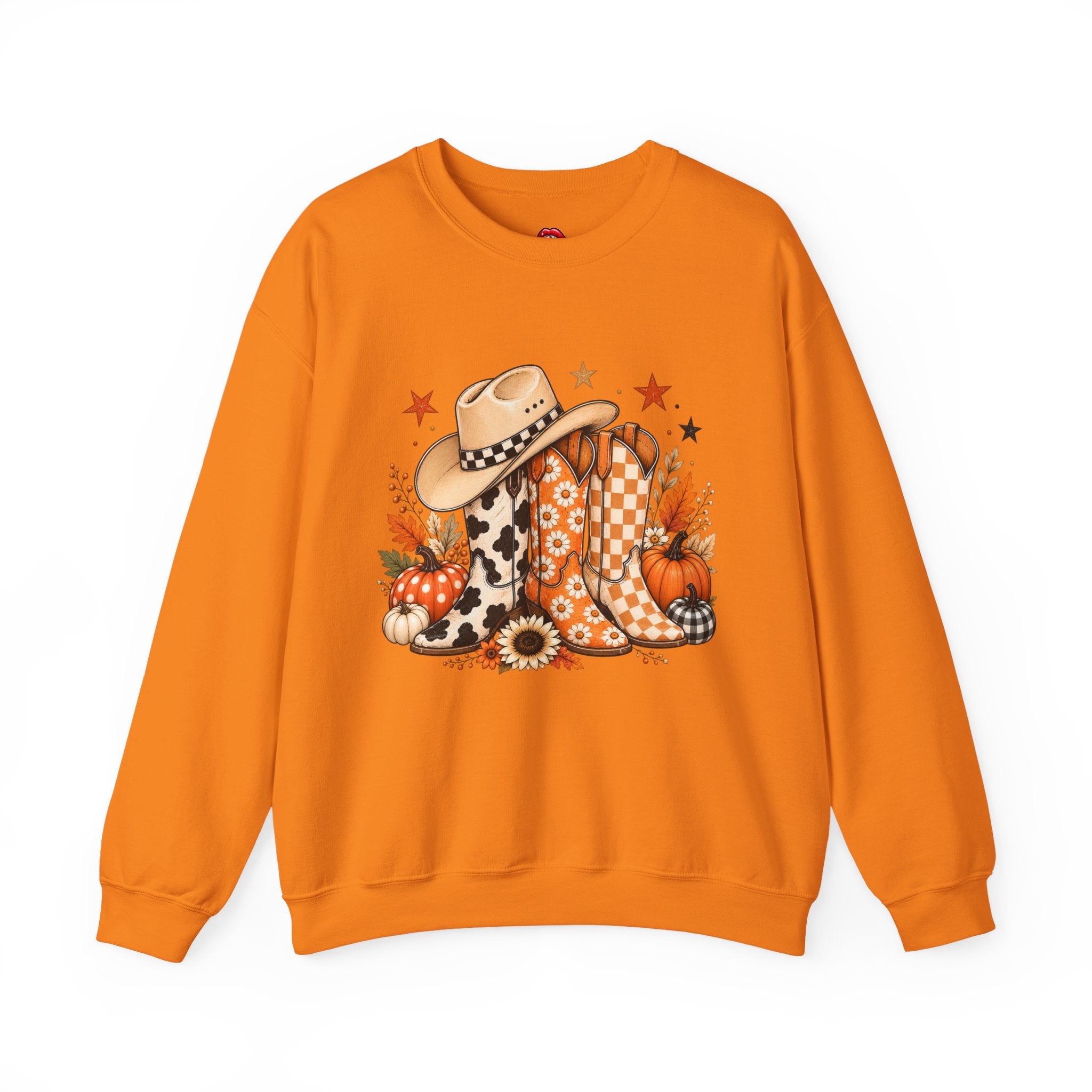 Cowboy Boots & Hat Fall Sweatshirt