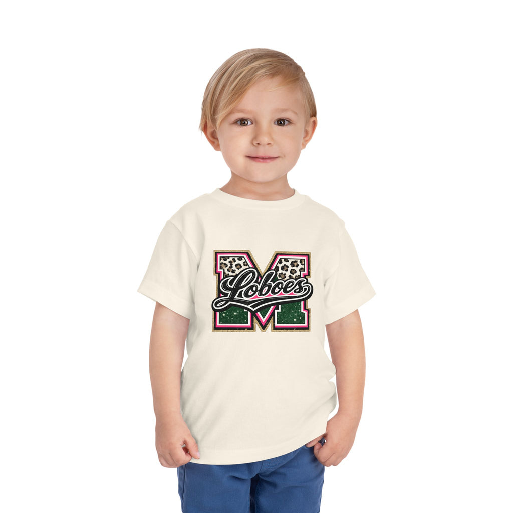 Loboes Leopard M Letter Toddler Tee