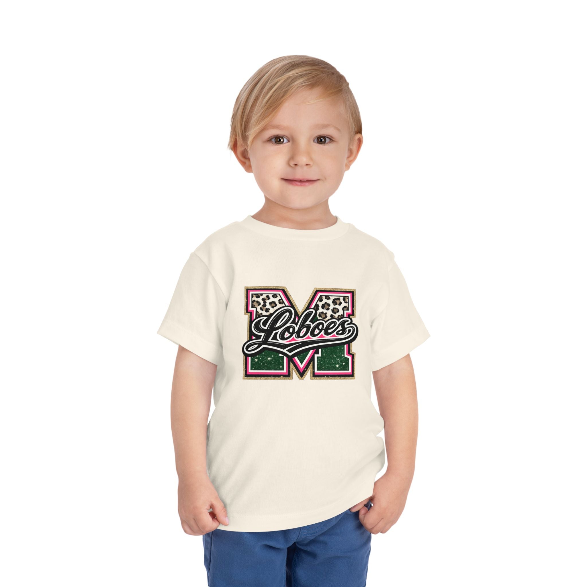 Loboes Leopard M Letter Toddler Tee