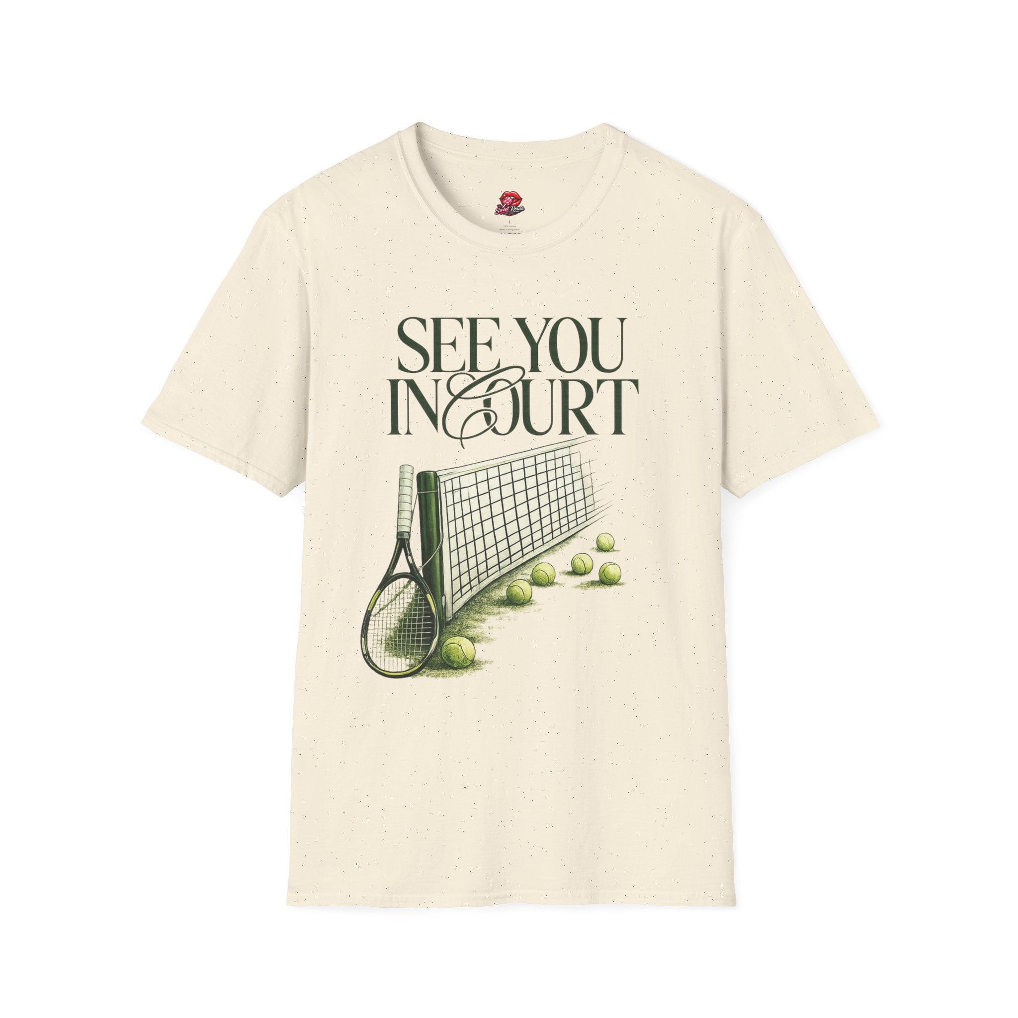 Tennis See You In Court Graphic T‑Shirt