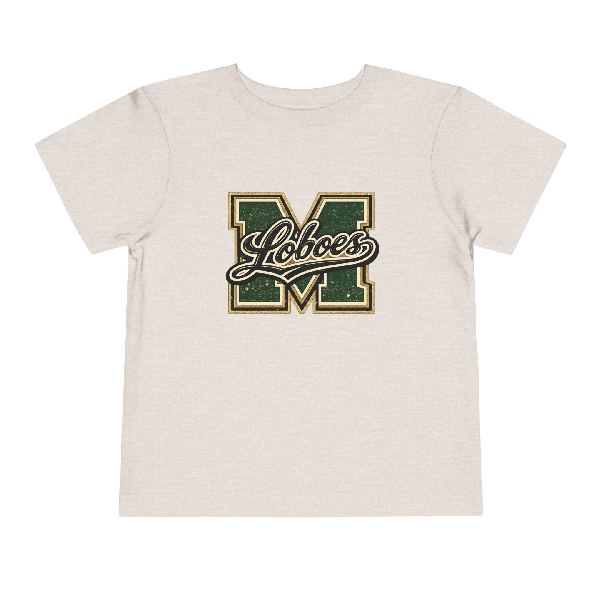 Toddler Tee Green Vintage Letterman Logo