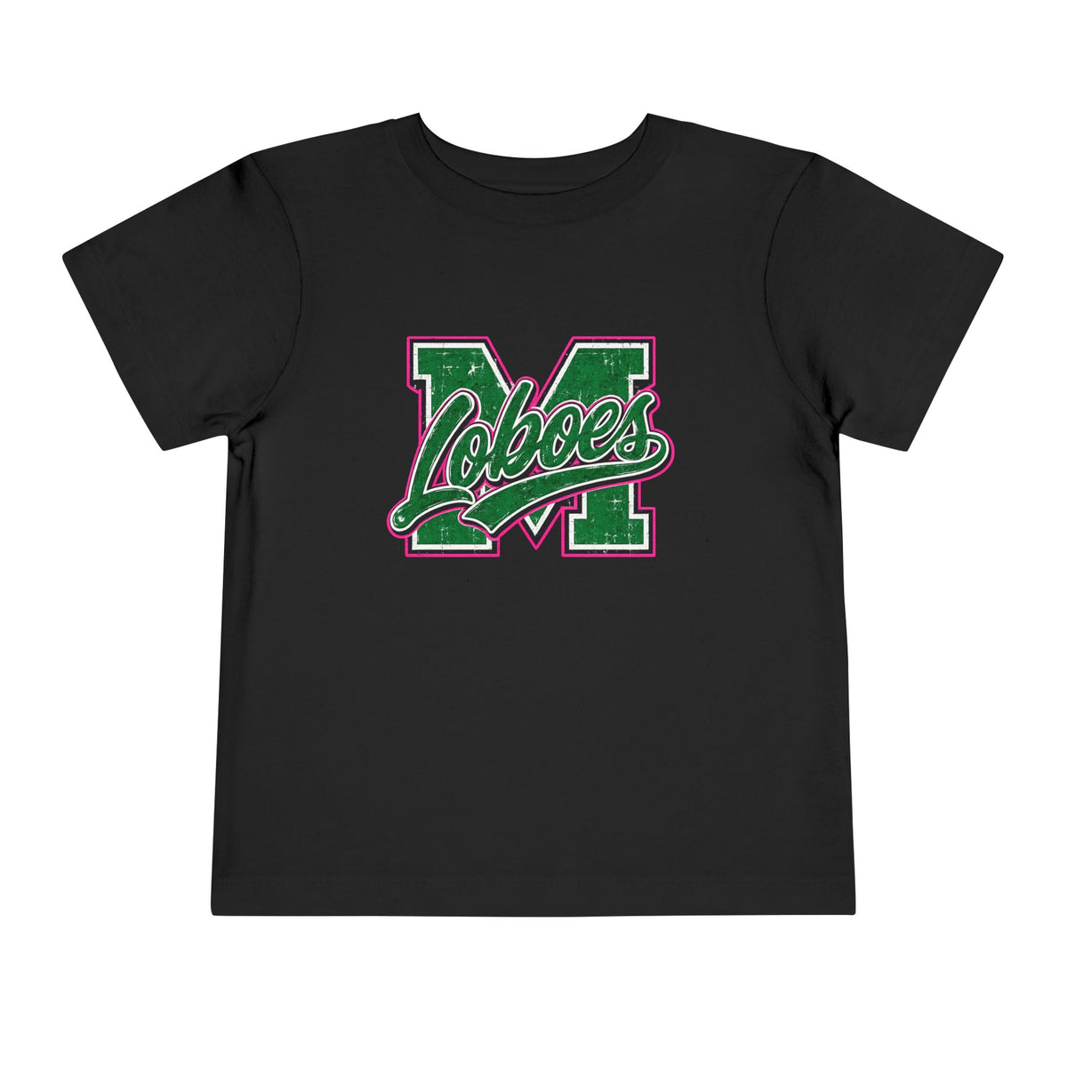 Loboes M Green Script Toddler Tee