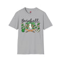 Green Leopard Baseball Mom Tee