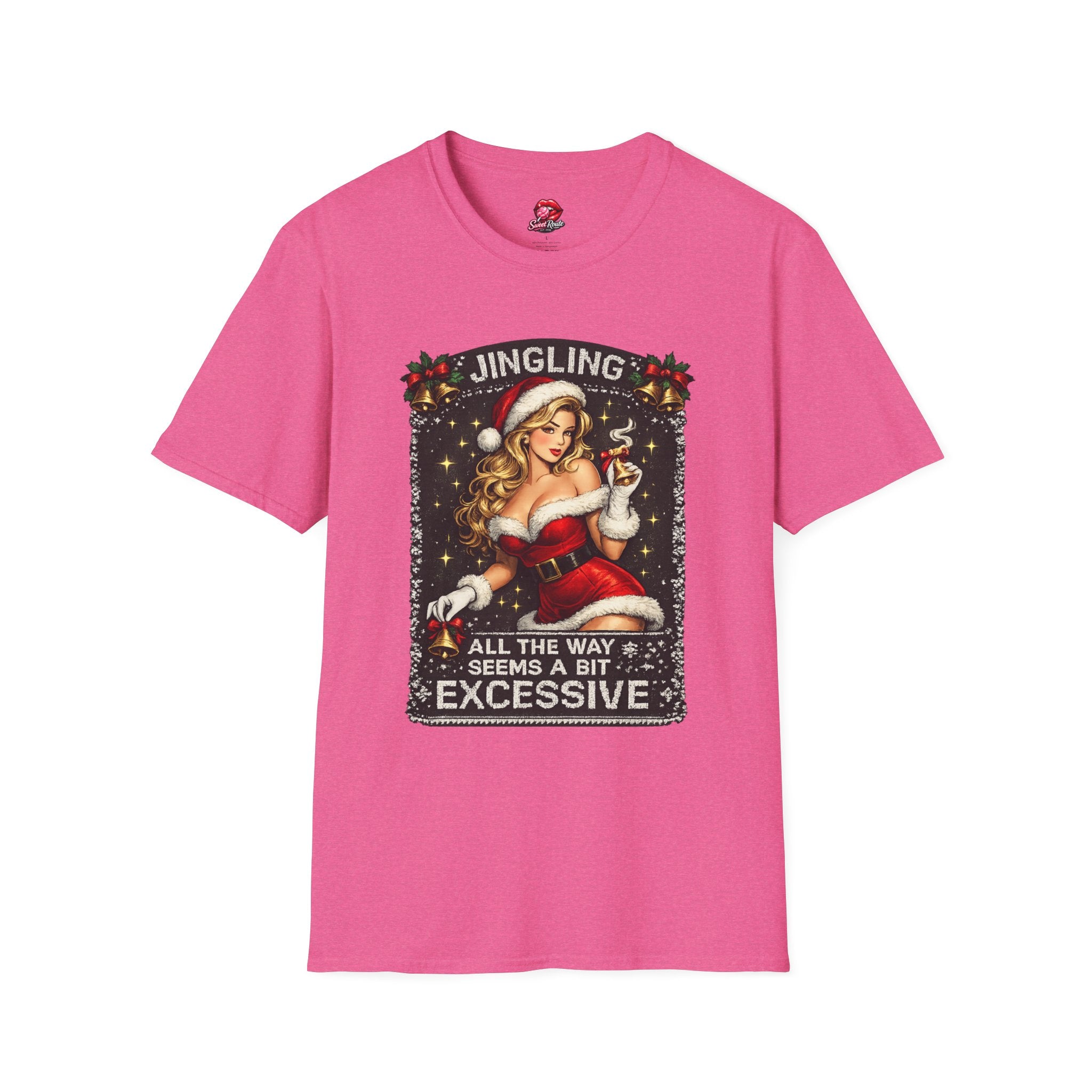 Jingling Pinup Santa Girl T-Shirt