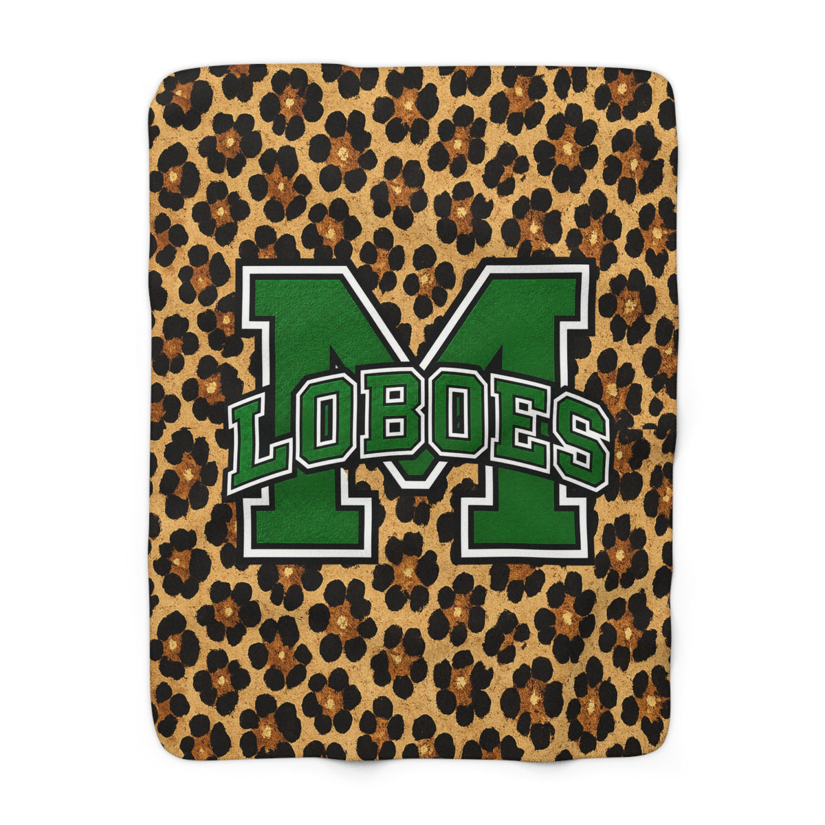 Loboes Sherpa Fleece Blanket – Leopard Print