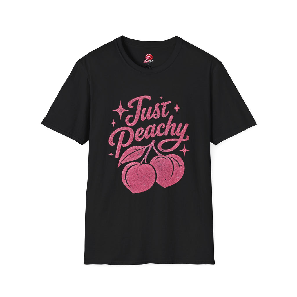 Just Peachy script with cherries T-Shirt