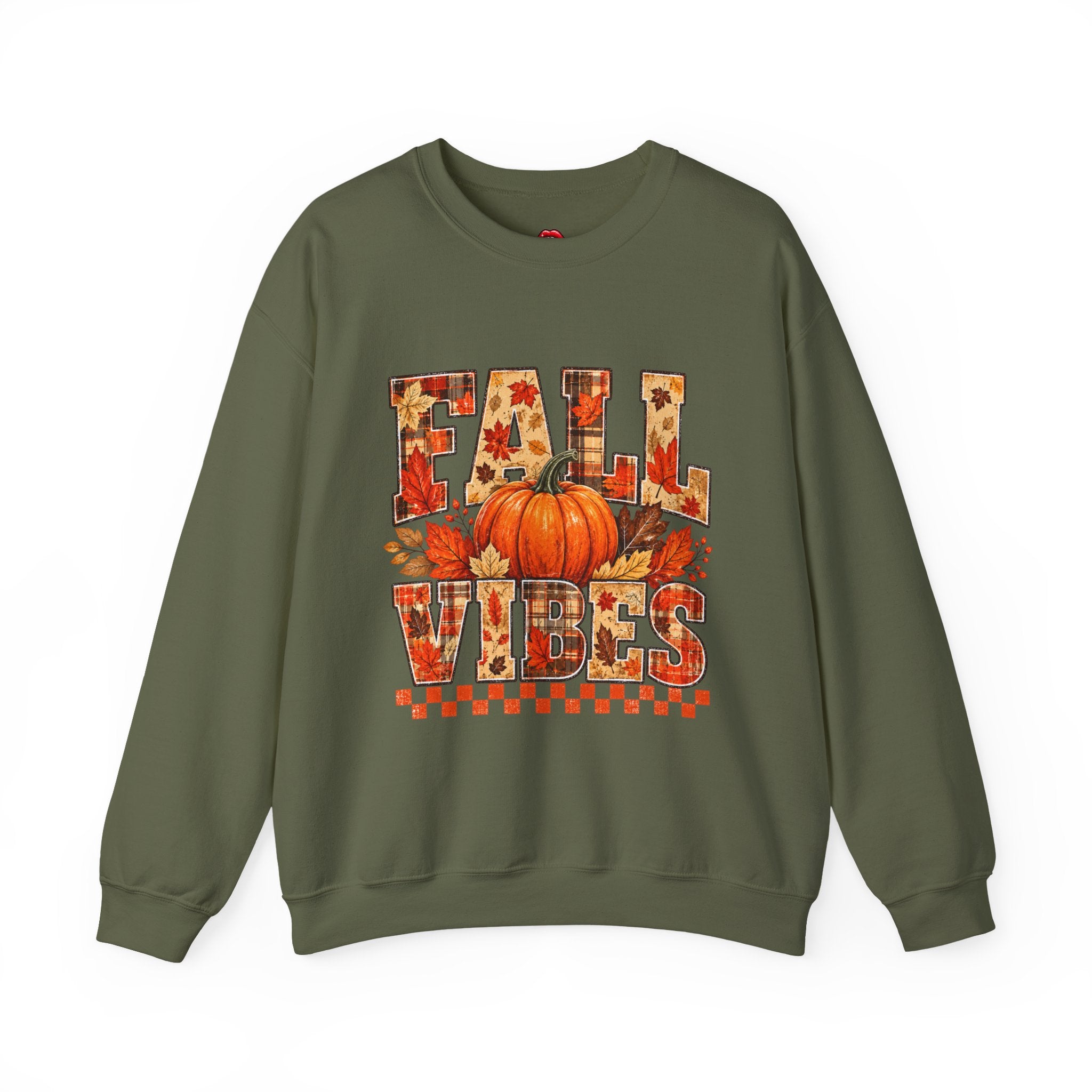 Pumpkin & Leaves Fall Vibes Crewneck