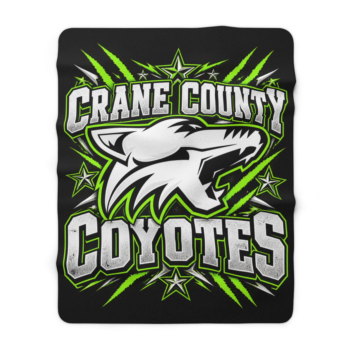 Crane County Coyotes Sherpa Fleece Blanket